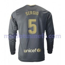 Maillot de Foot FC Barcelone Sergio Busquets 5 Extérieur 2020-21 Manches Longues